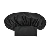 Black chef hat on a white background