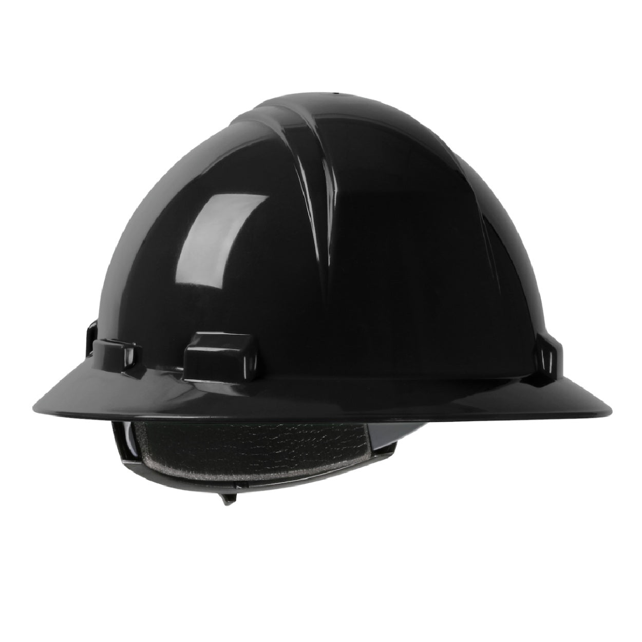 Black safety helmet
