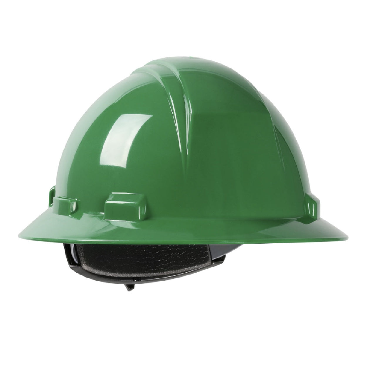 Dark green safety helmet