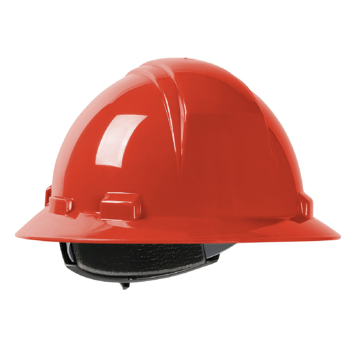 Red safety helmet