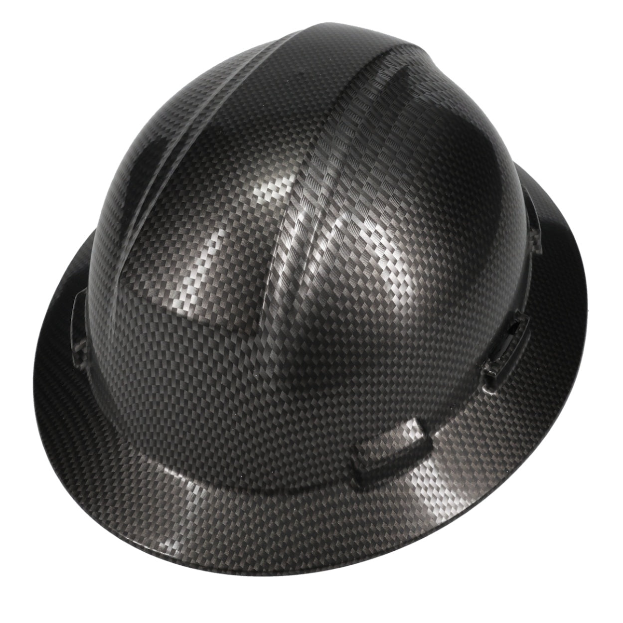 Carbon fibre black pattern safety helmet