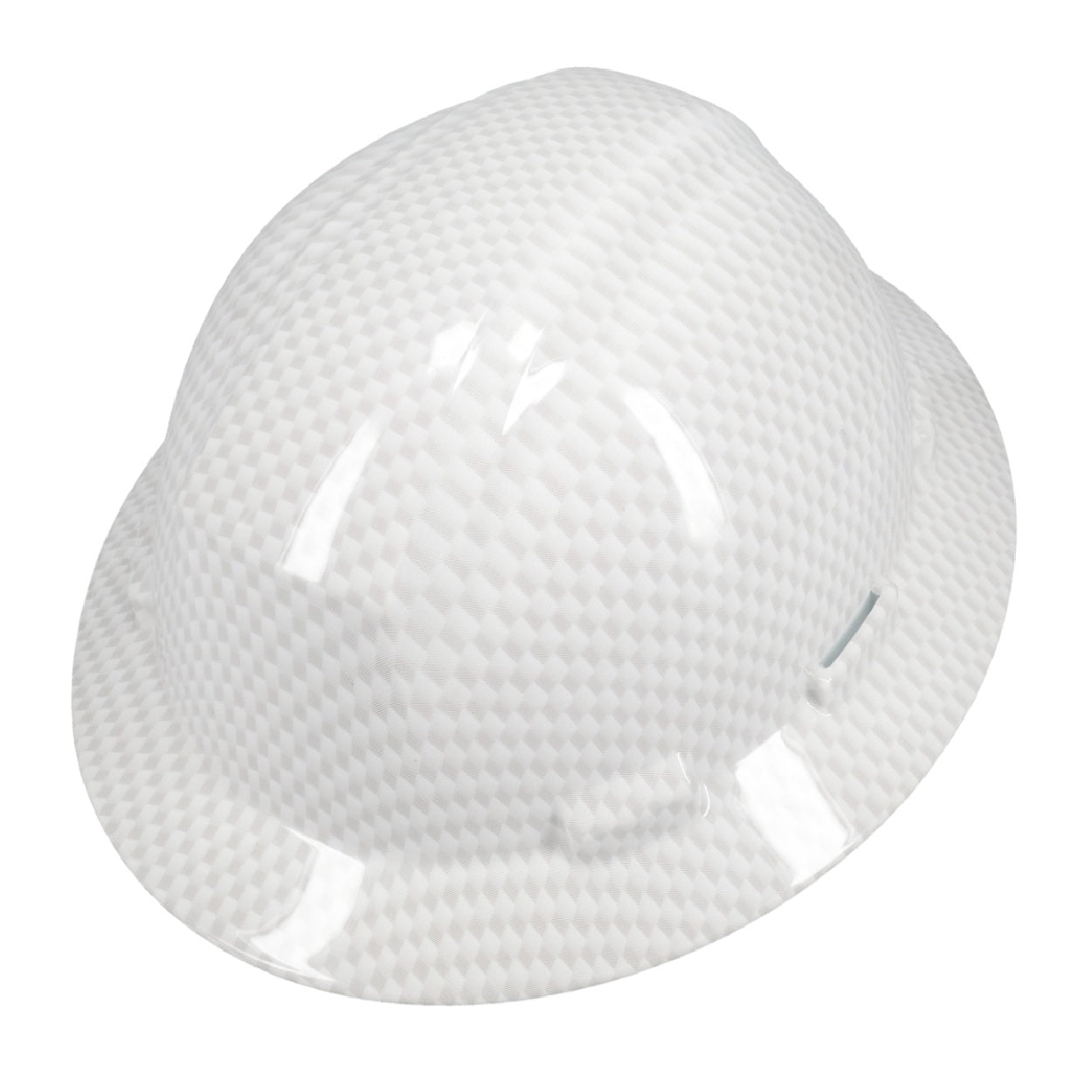 Carbon fibre white pattern safety helmet