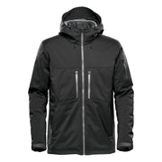 Black hybrid coat on a white background
