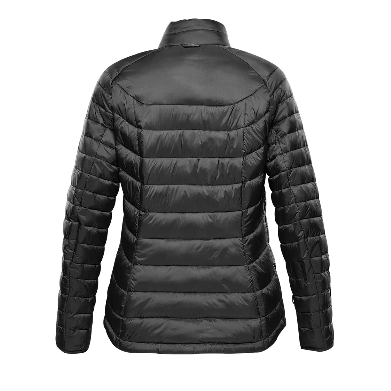 Black hybrid coat on a white background