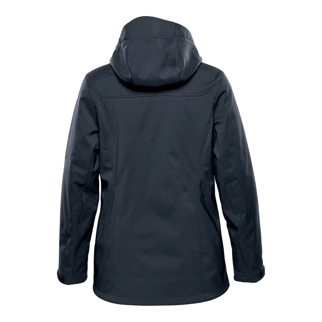 Navy hybrid coat on a white background