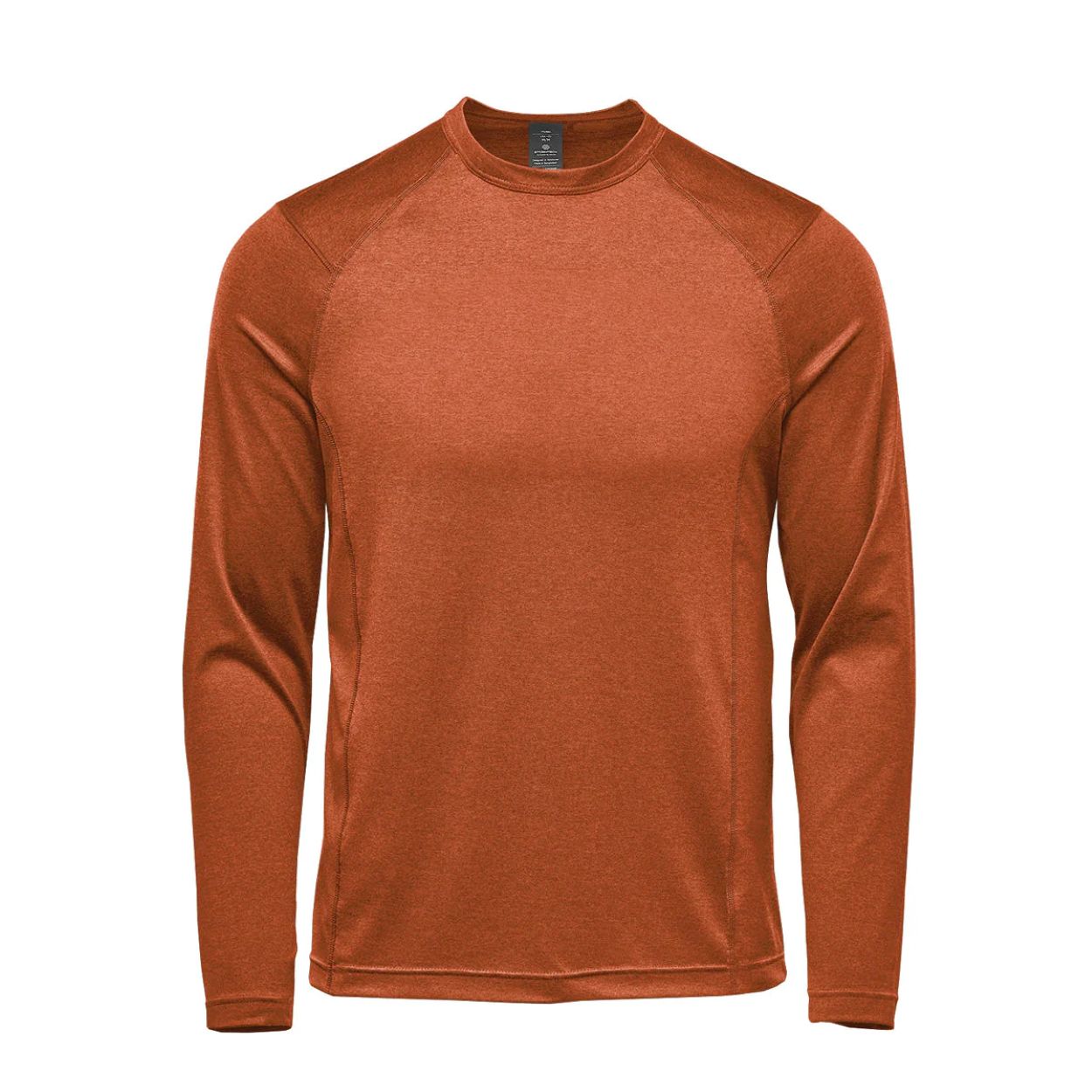 Rust heather t-shirt on a white background