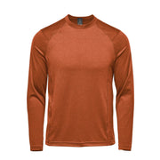 Rust heather t-shirt on a white background