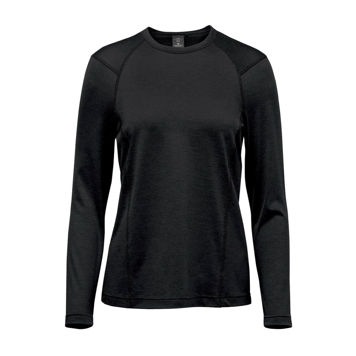 Black t-shirt on a white background