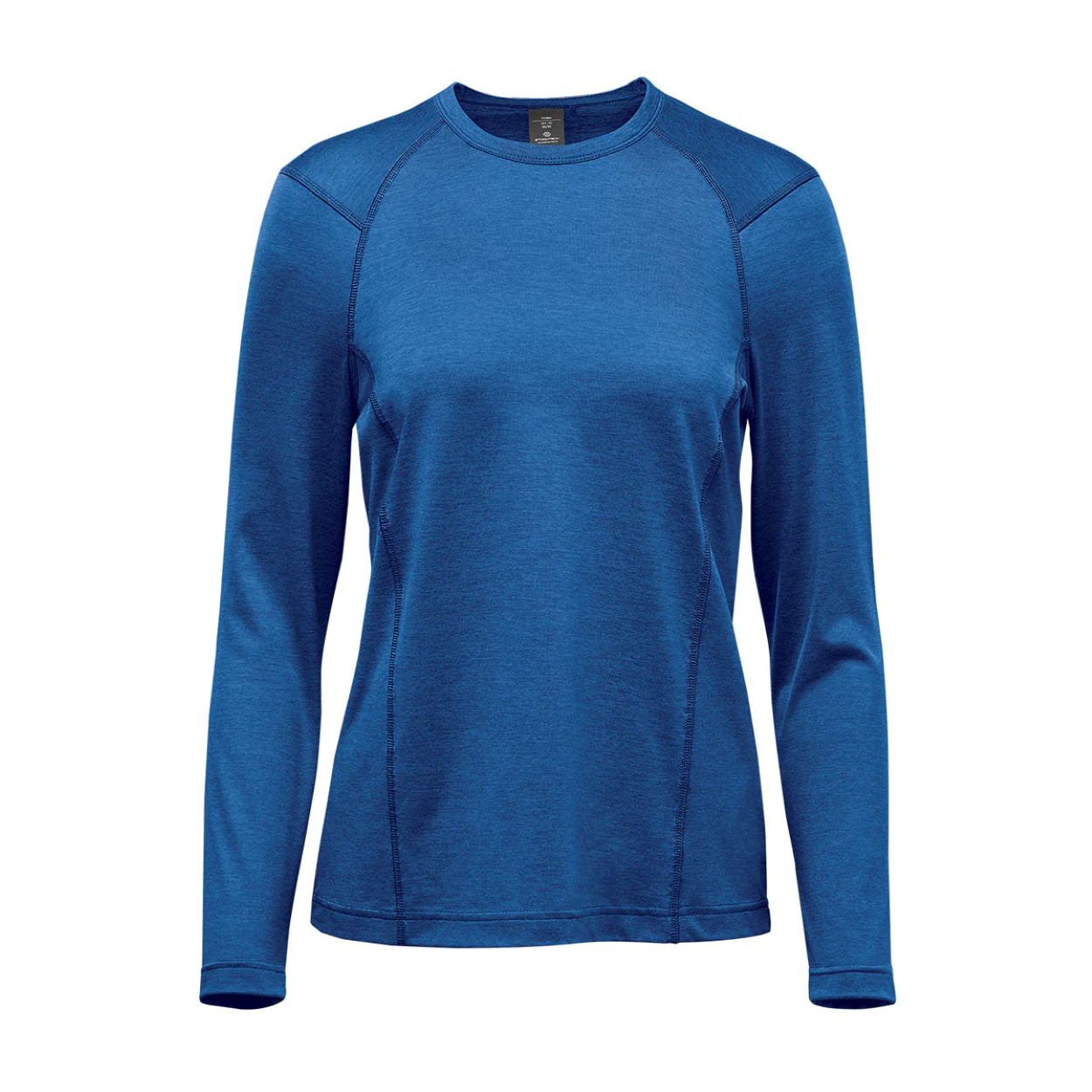 Classic blue heather t-shirt on a white background
