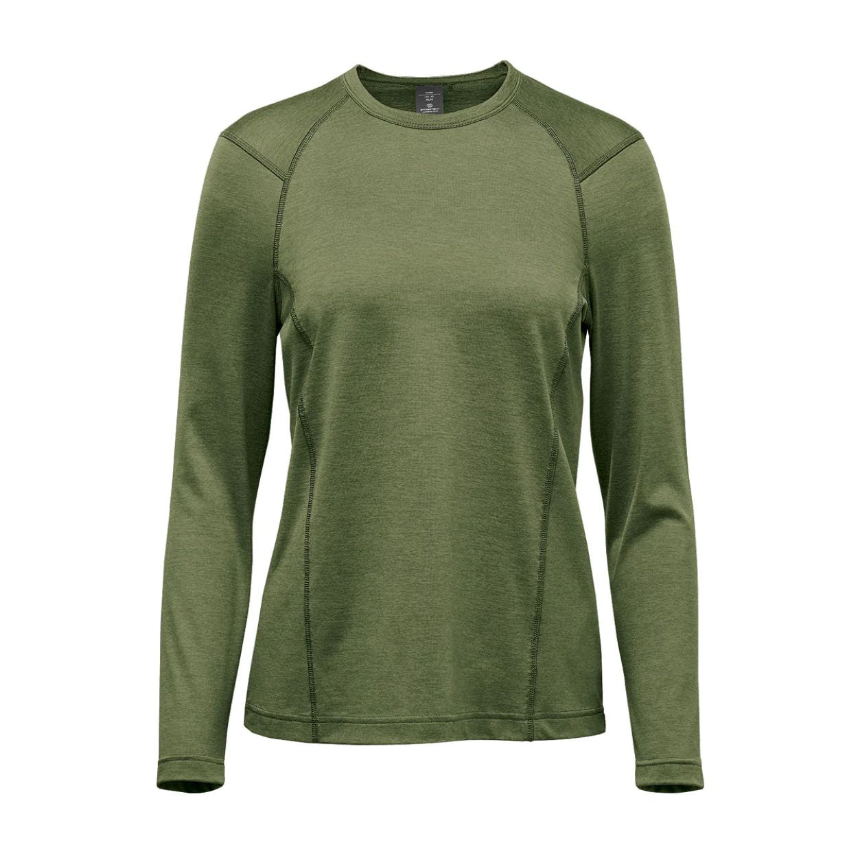 Sage green heather t-shirt on a white background