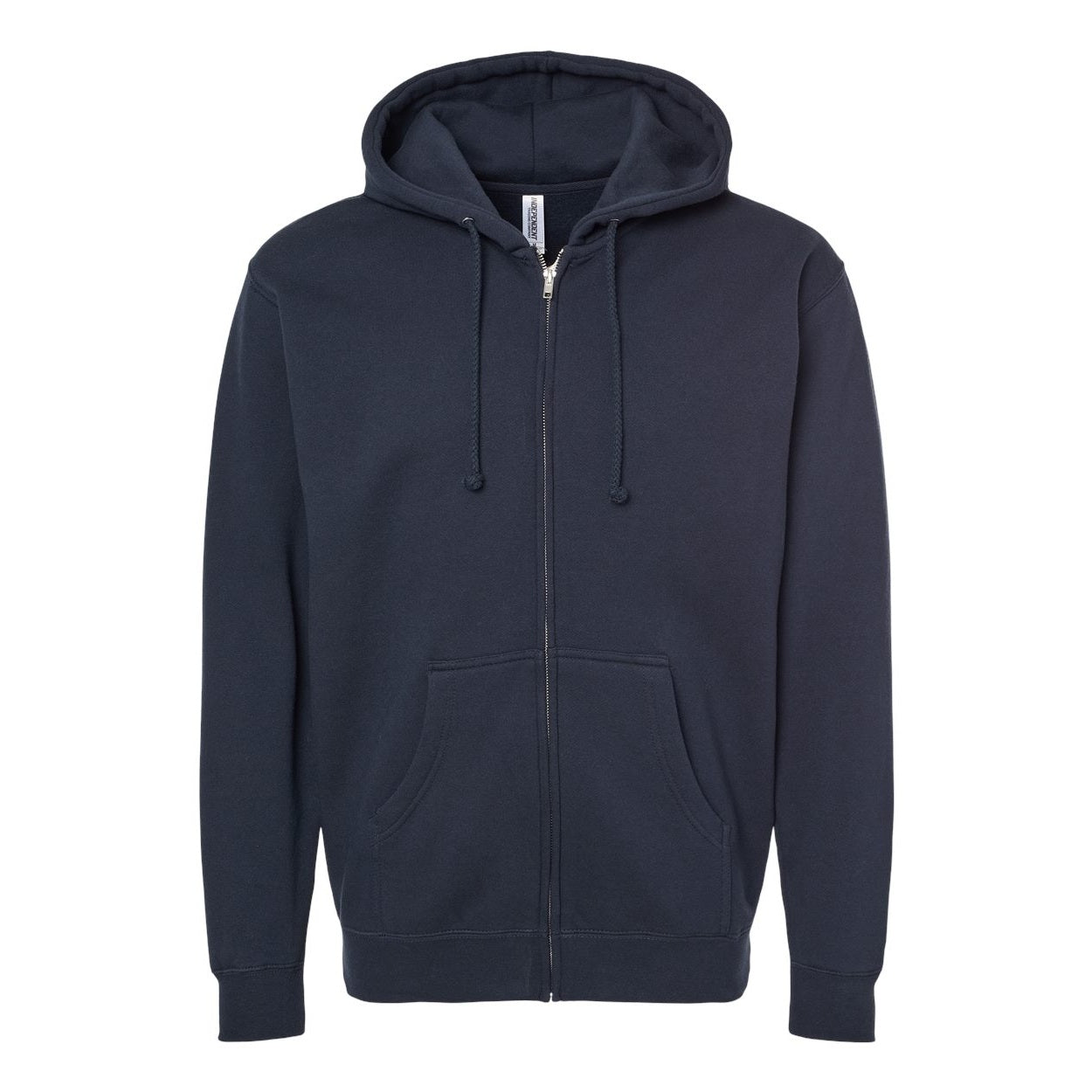 Navy sweater on a white background