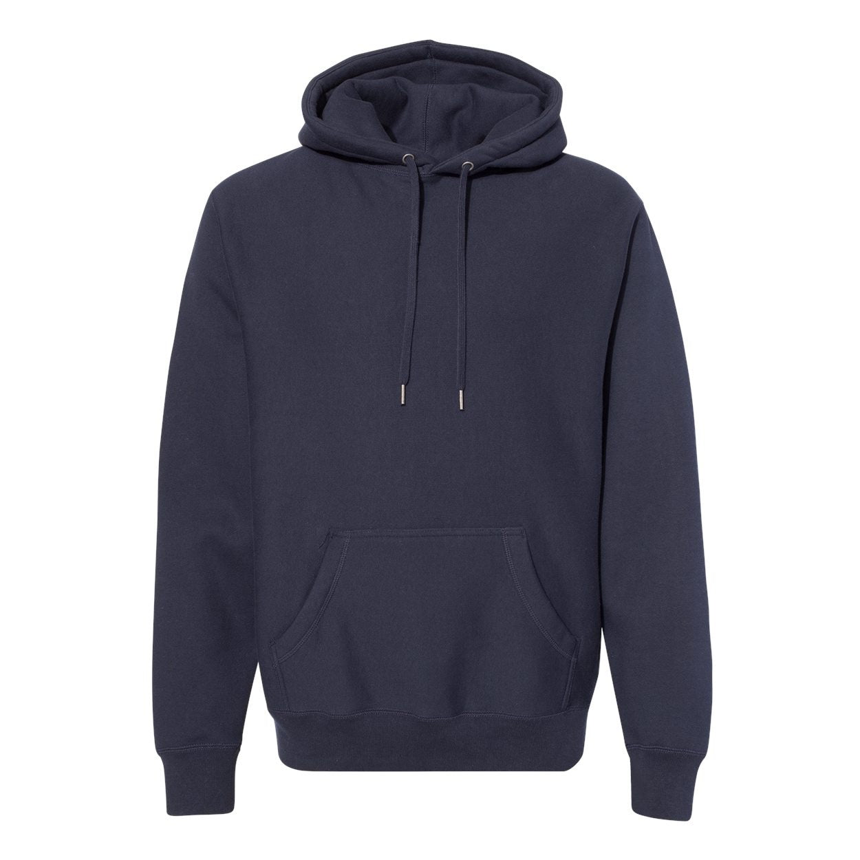 Classic navy sweater on a white background