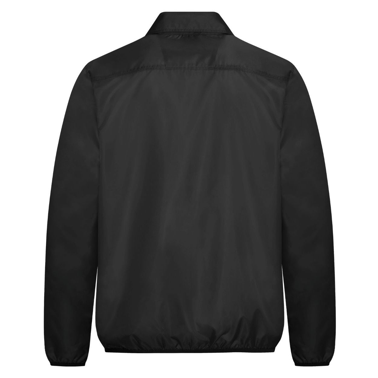 Black windbreaker on a white background