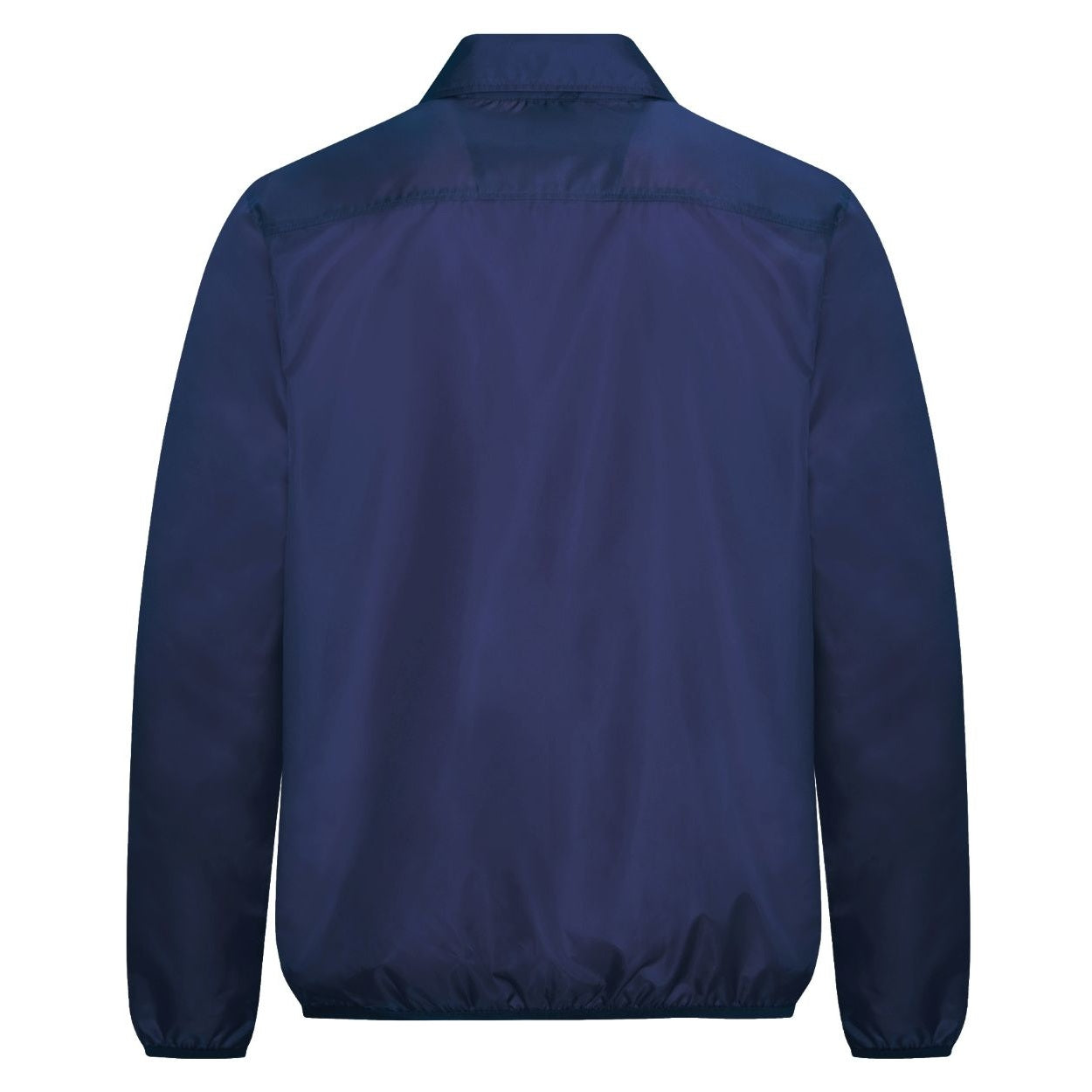 Navy windbreaker on a white background
