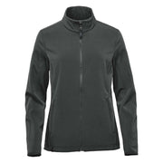 Dolphin grey softshell jacket on a white background