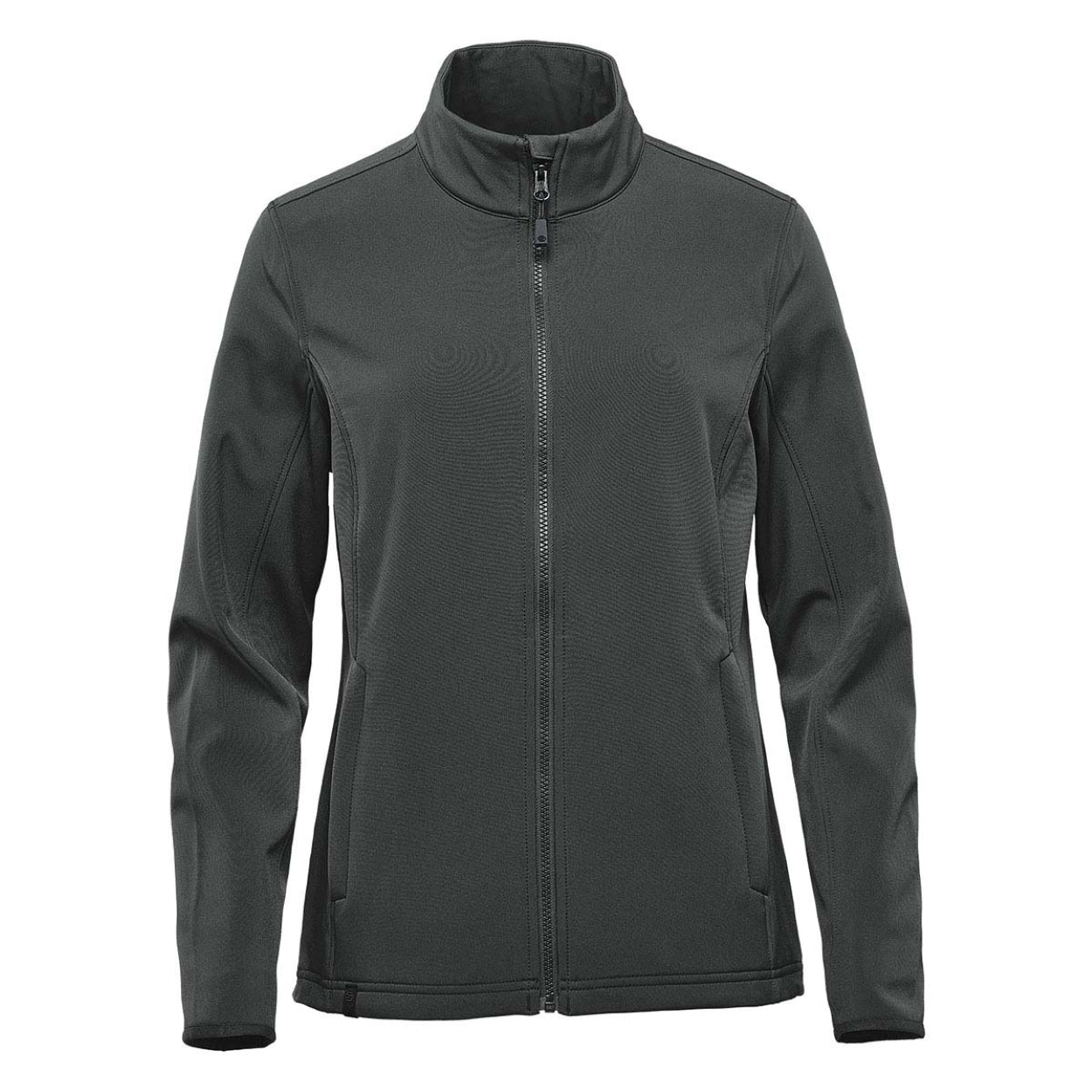 Dolphin grey softshell jacket on a white background