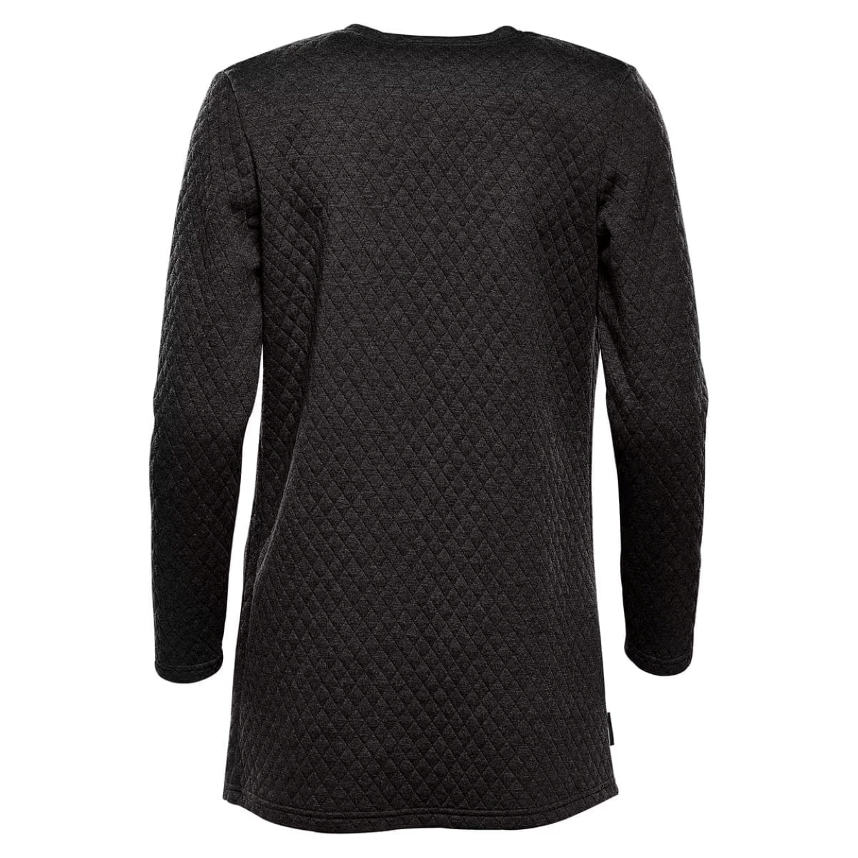 Black cardigan on a white background