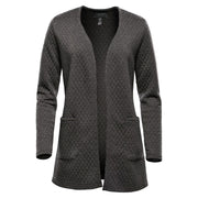 Graphite heather cardigan on a white background