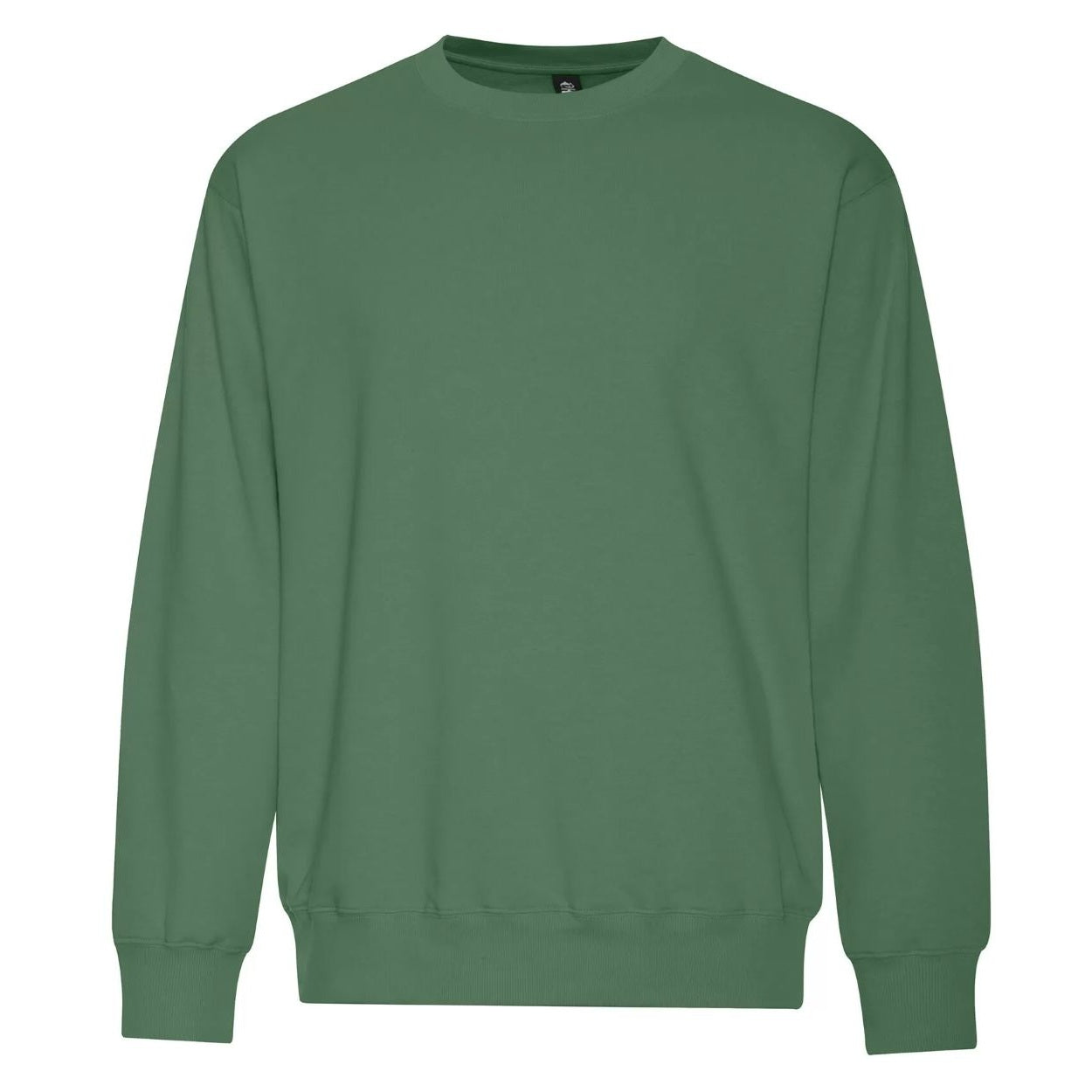 Balsam green sweater on a white background