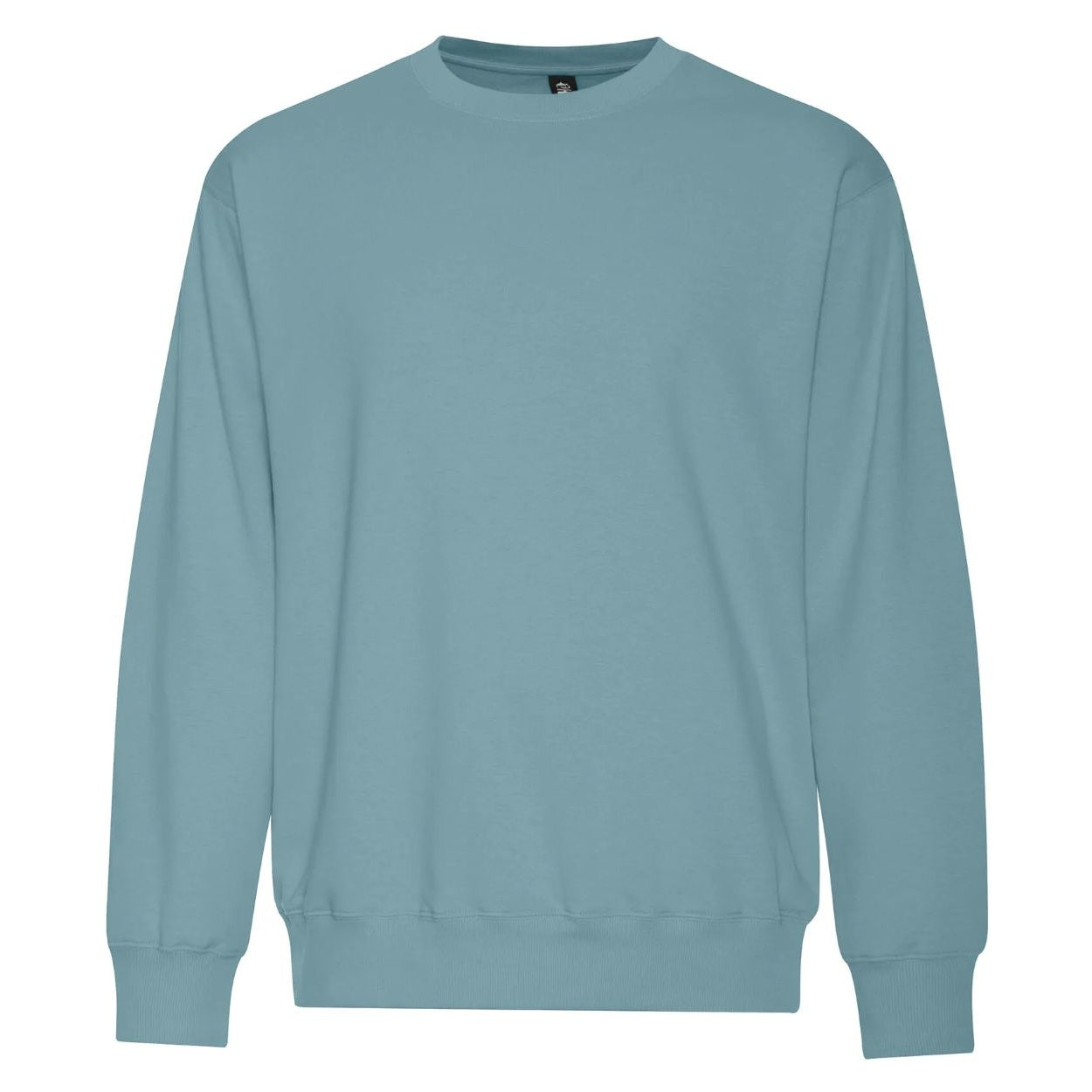Blue mist sweater on a white background
