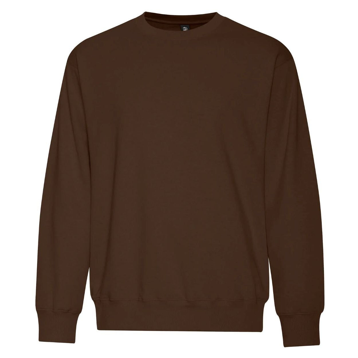 Coffee brown sweater on a white background