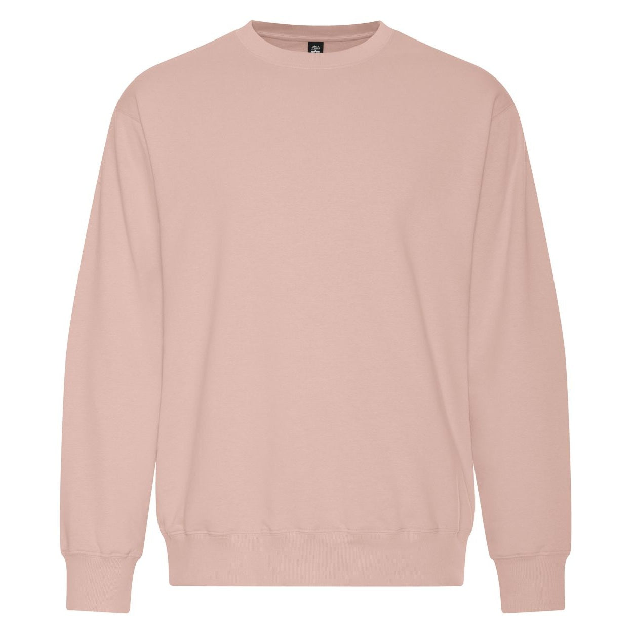 Dusty rose sweater on a white background