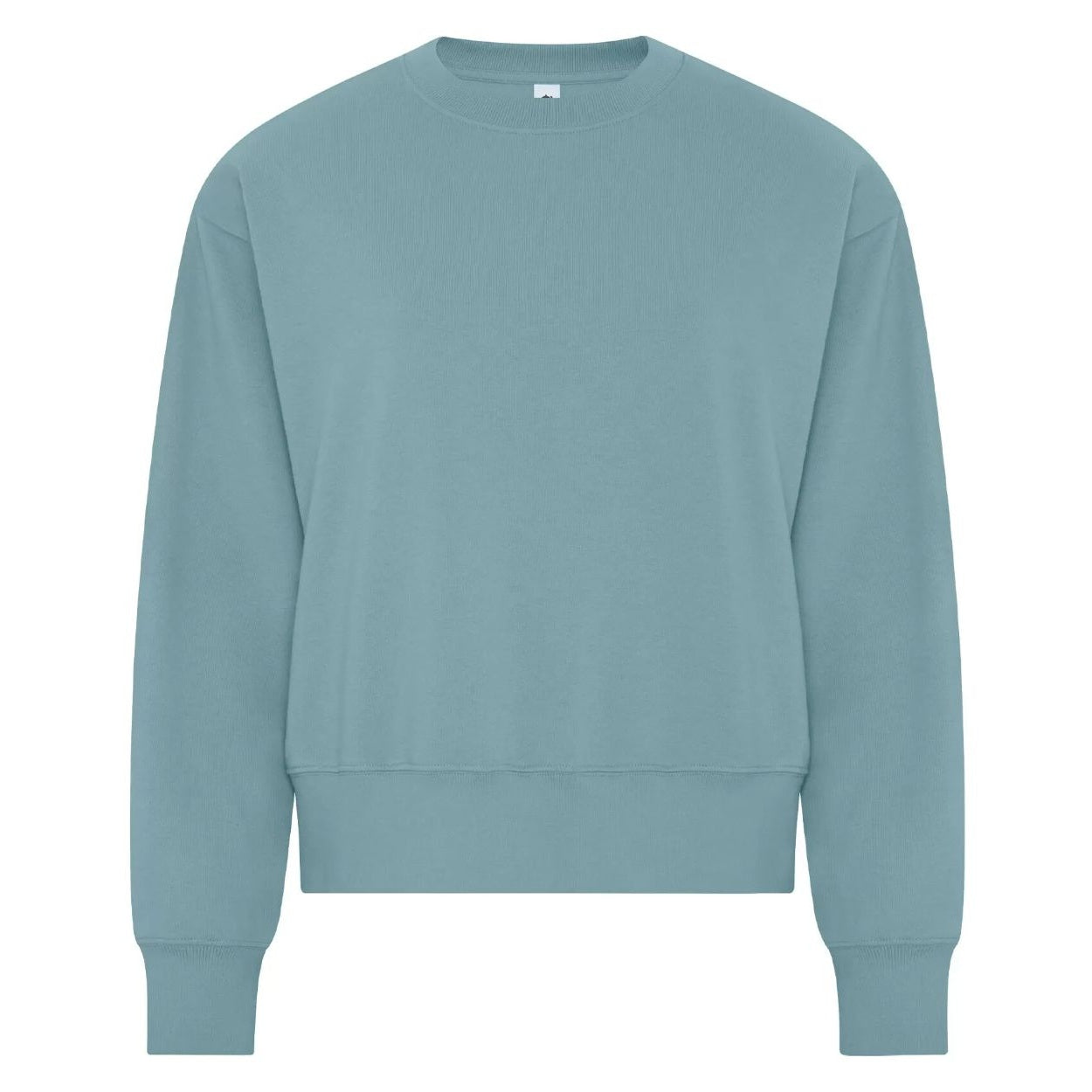 Blue mist sweater on a white background