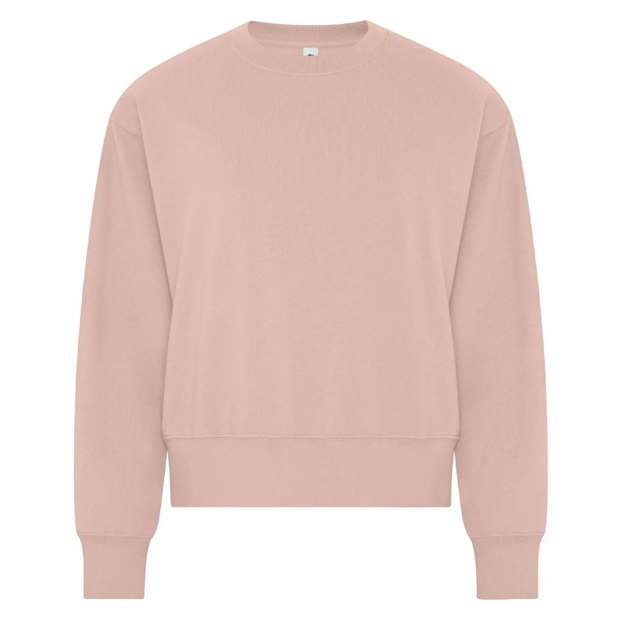 Dusty rose sweater on a white background