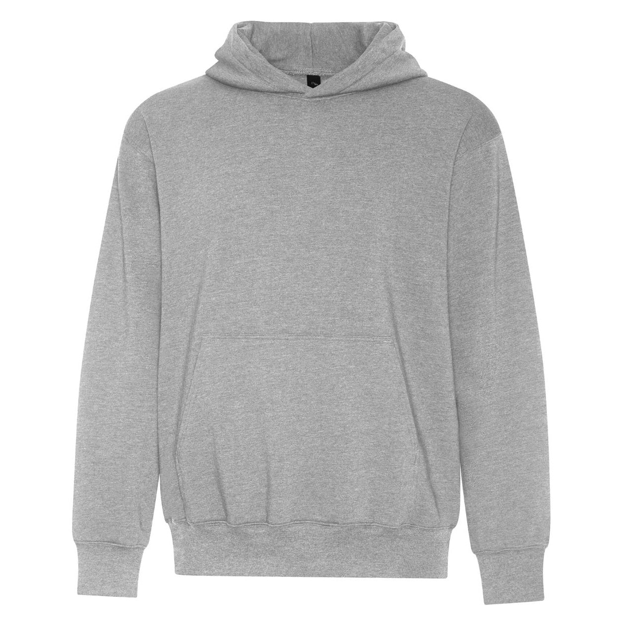 Grey heather sweater on a white background