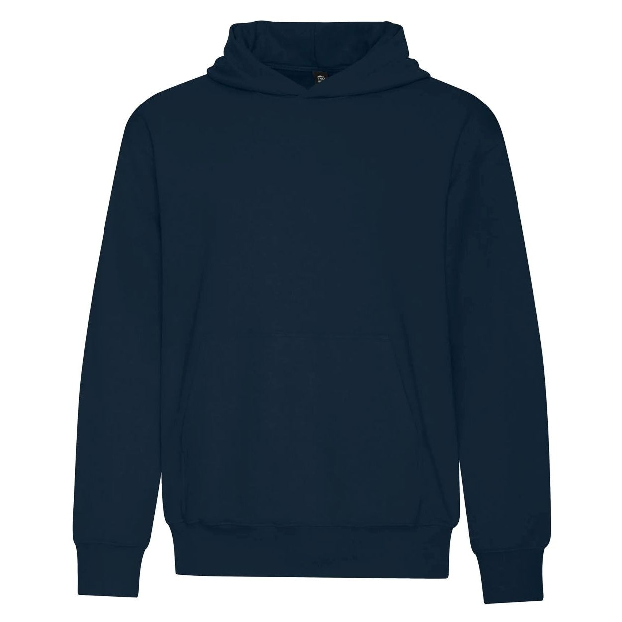 Midnight blue navy sweater on a white background