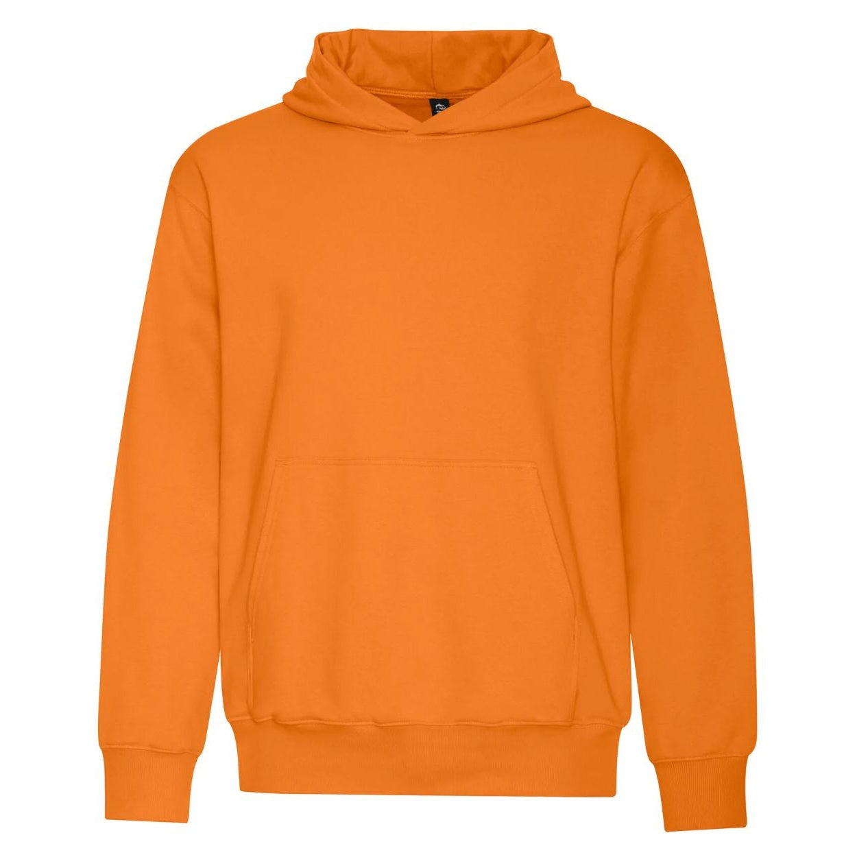 Orange burst sweater on a white background