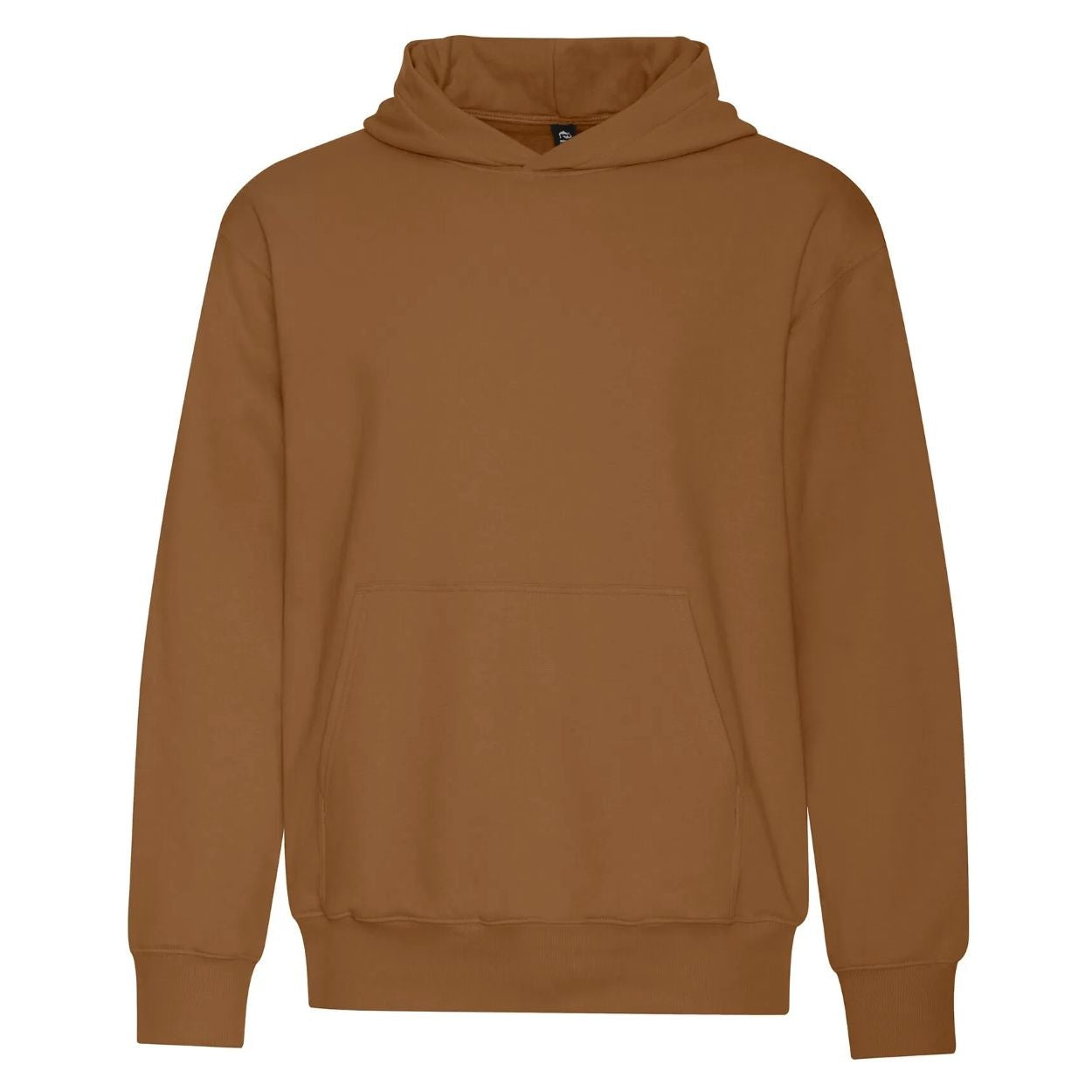 Saddle brown sweater on a white background