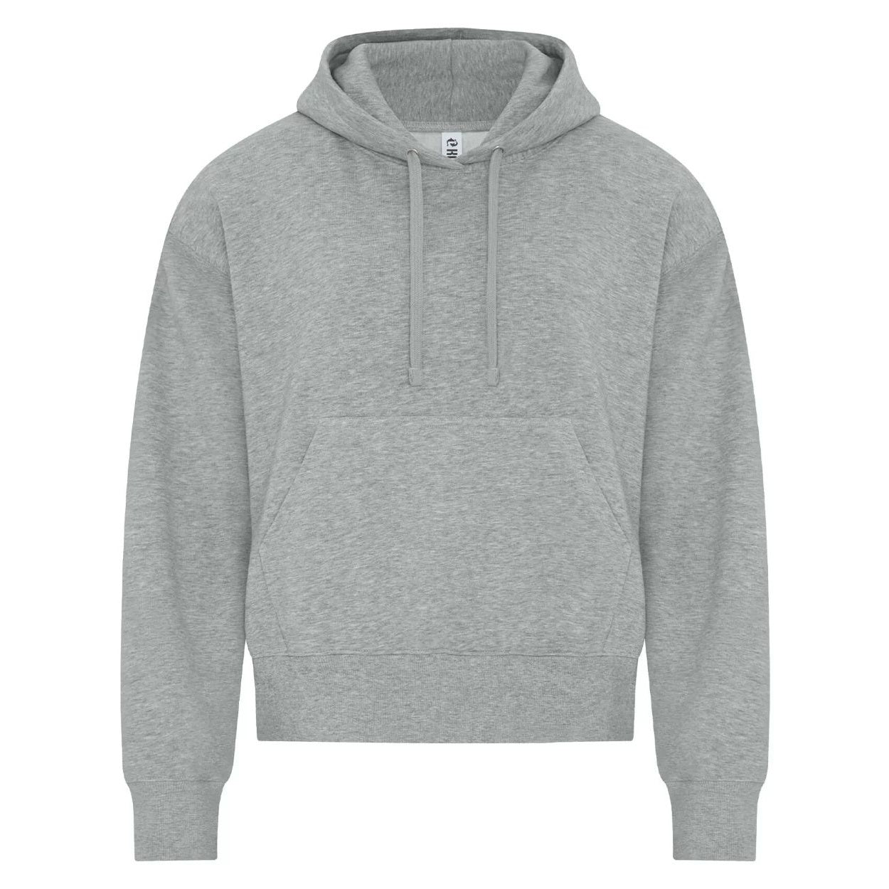 Grey heather sweater on a white background