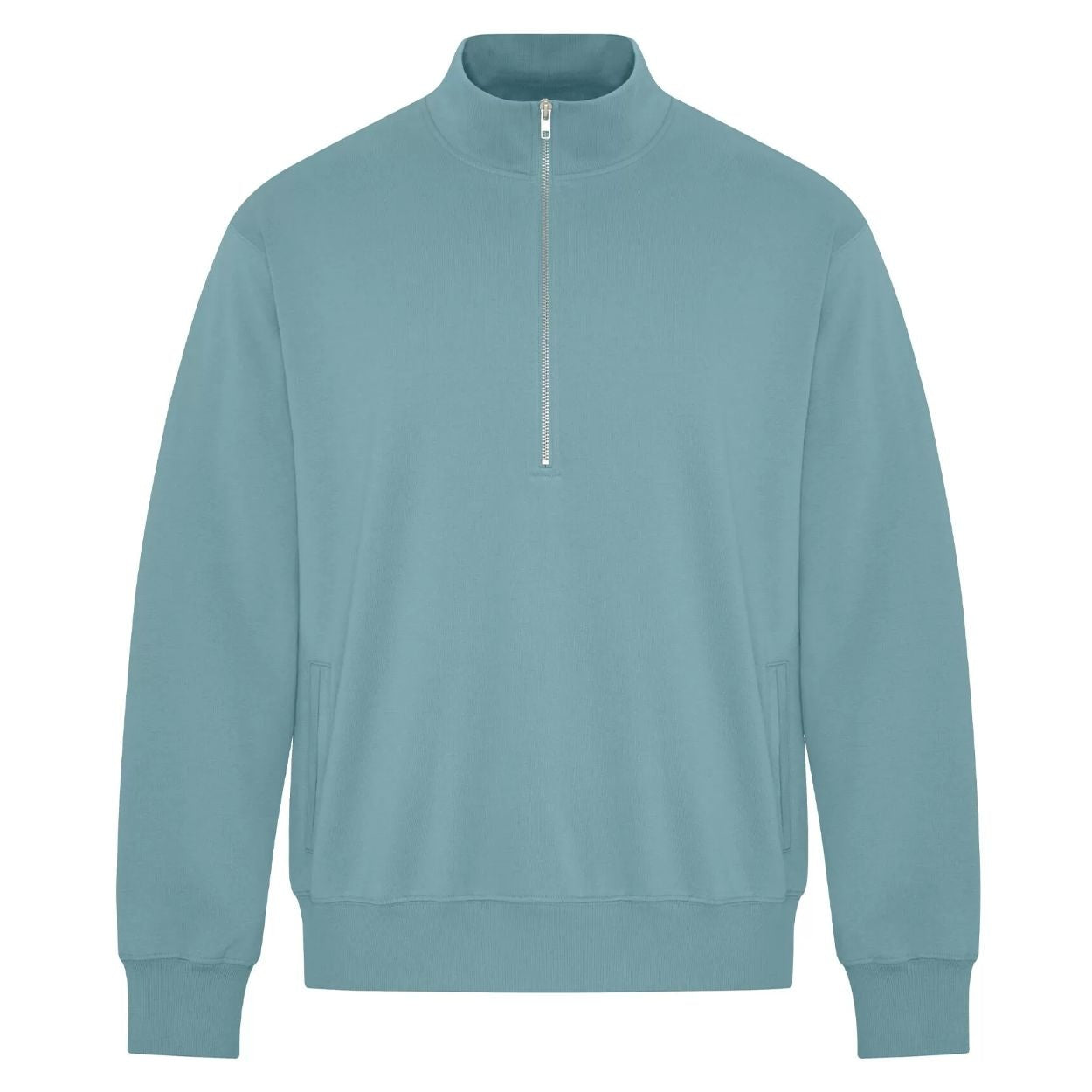 Blue mist sweater on a white background