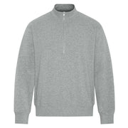 Grey heather sweater on a white background