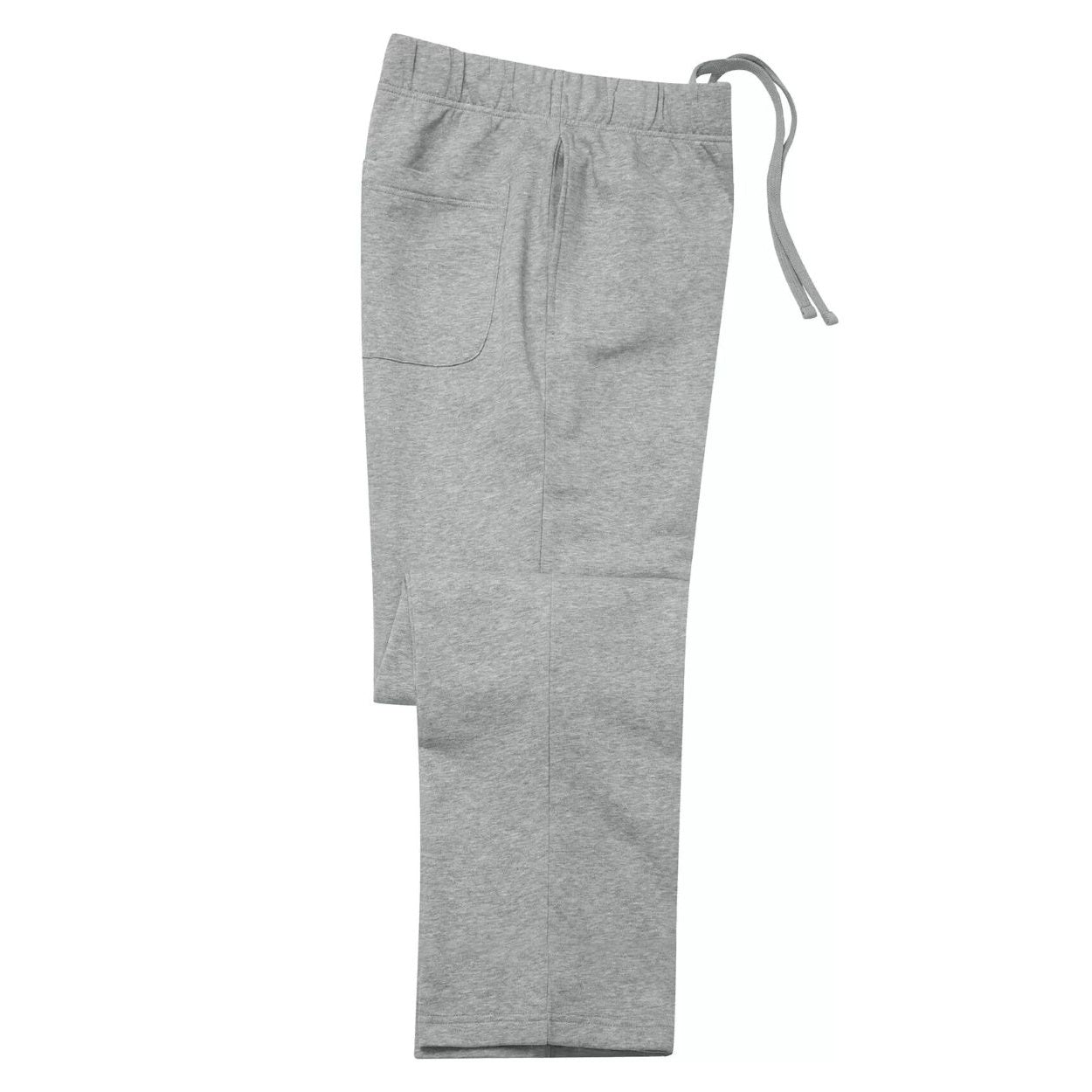Grey heather jogging pants on a white background