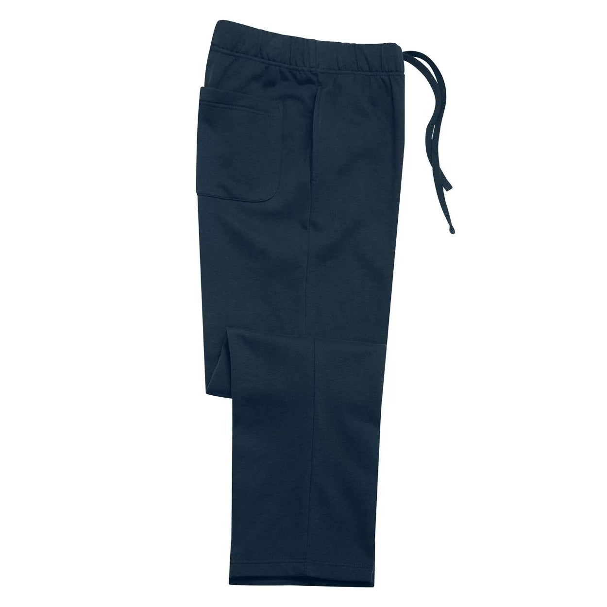 Midnight blue jogging pants on a white background