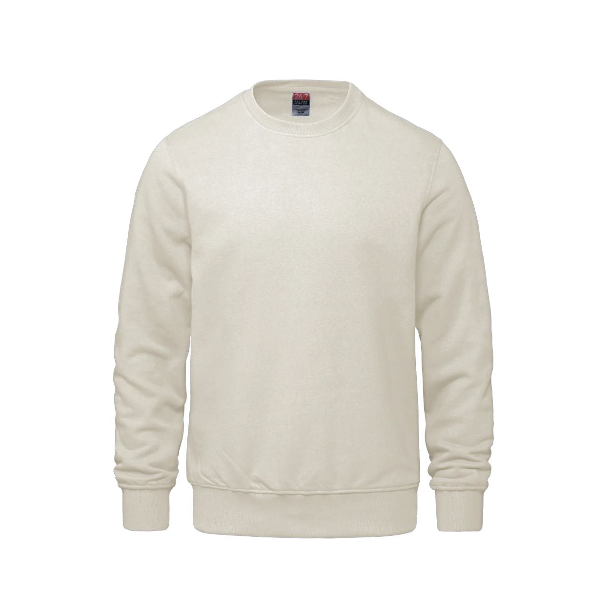 Ivory sweater on a white background
