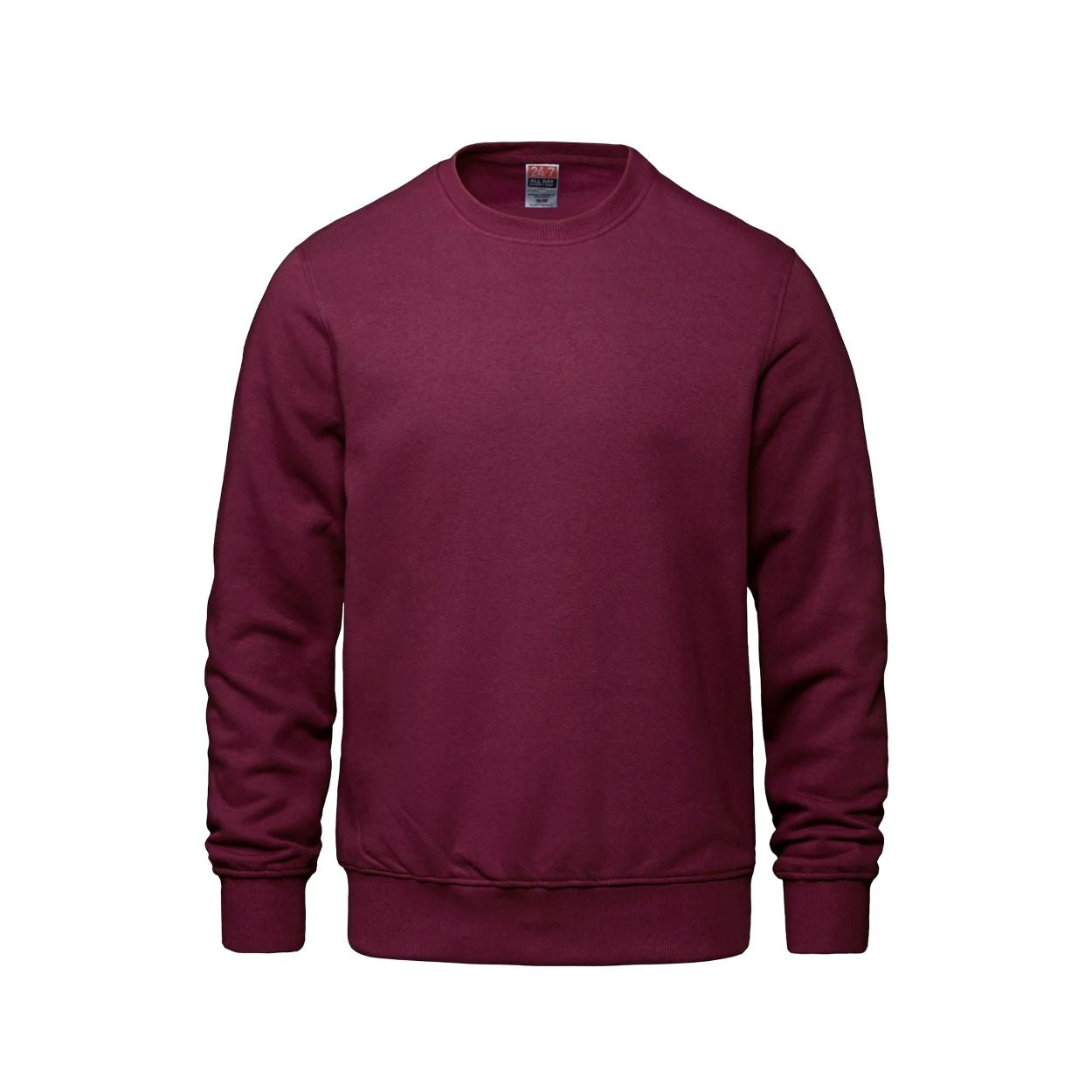 Maroon sweater on a white background