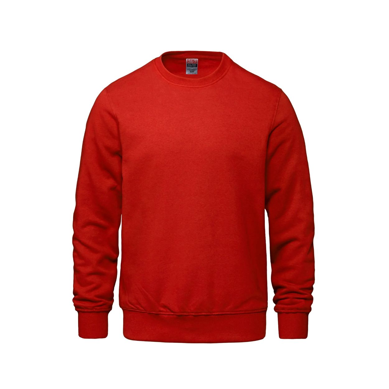 Red sweater on a white background