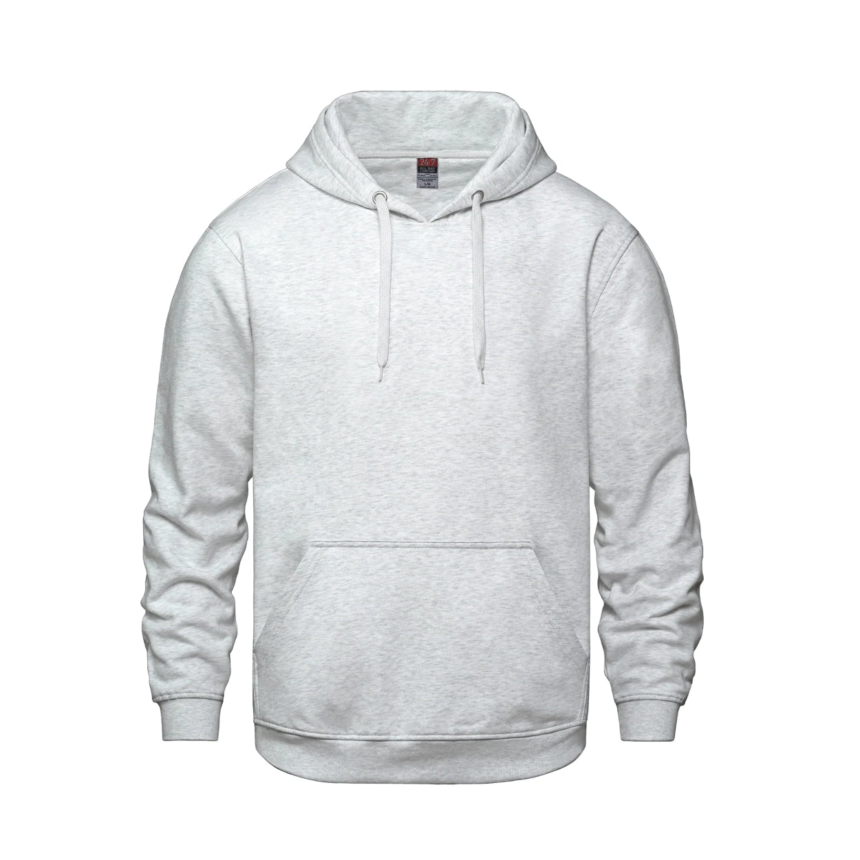 Ash grey sweater on a white background
