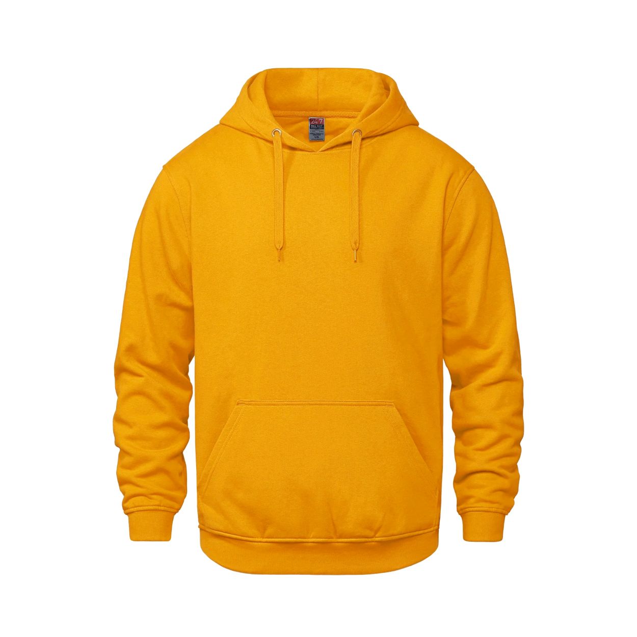 Gold sweater on a white background