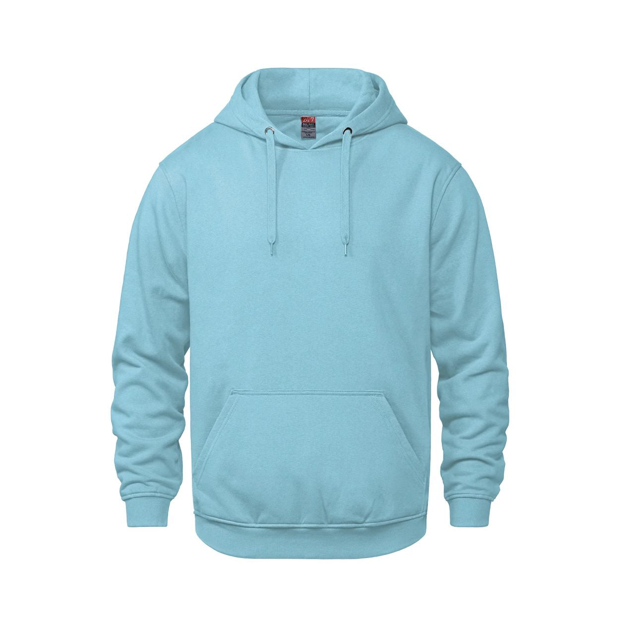 Light blue sweater on a white background