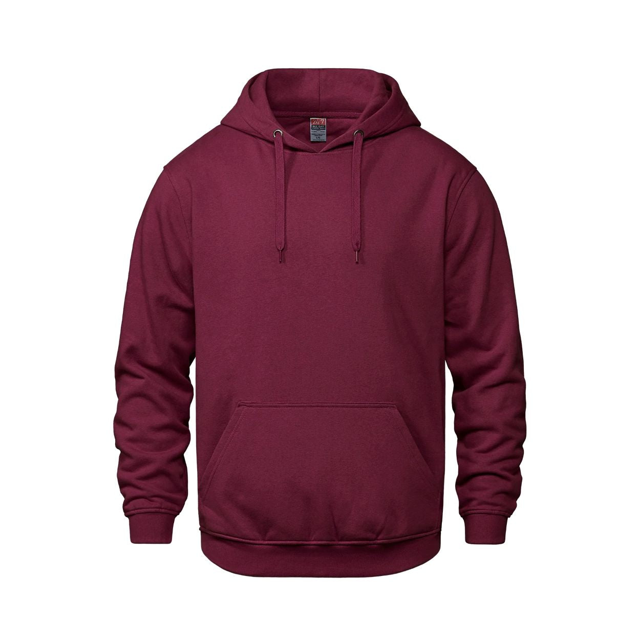 Maroon sweater on a white background