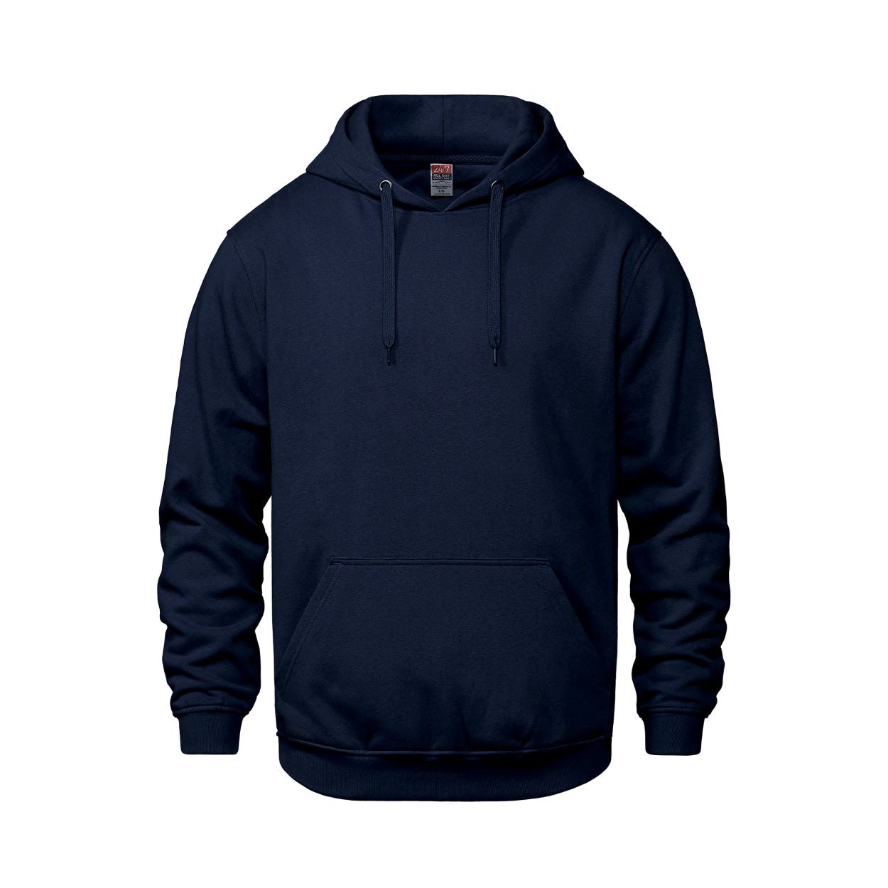 Navy sweater on a white background