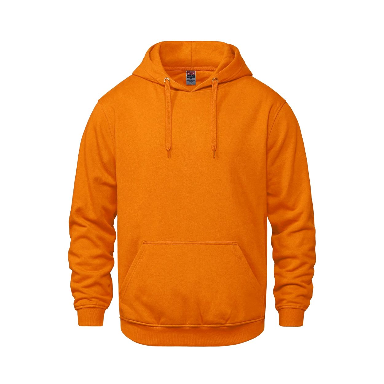 Orange sweater on a white background