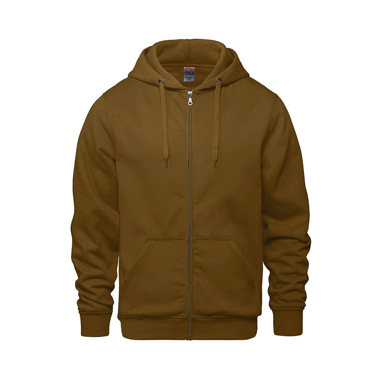 Caramel sweater on a white background