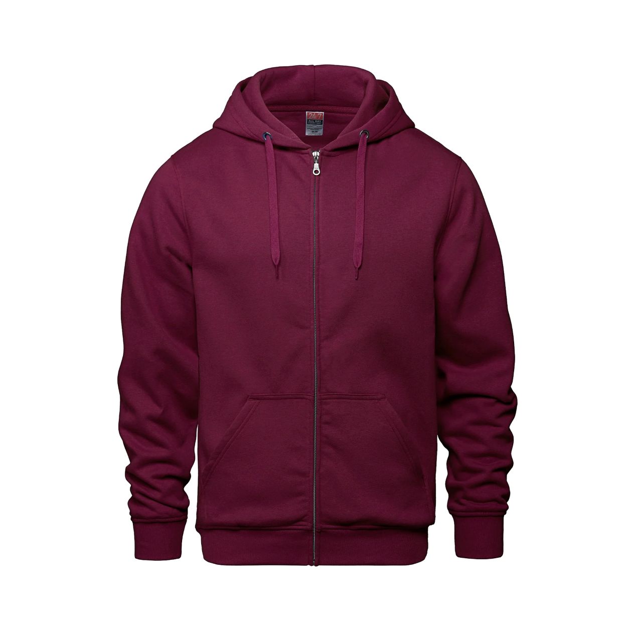 Maroon sweater on a white background