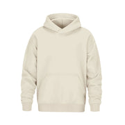 Ivory hoodie sweater on a white background