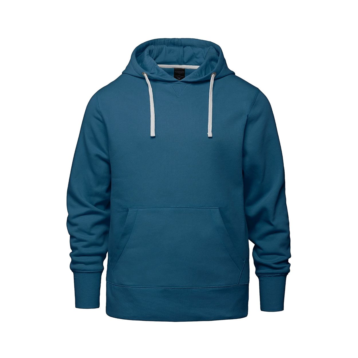 Blue sweater on a white background